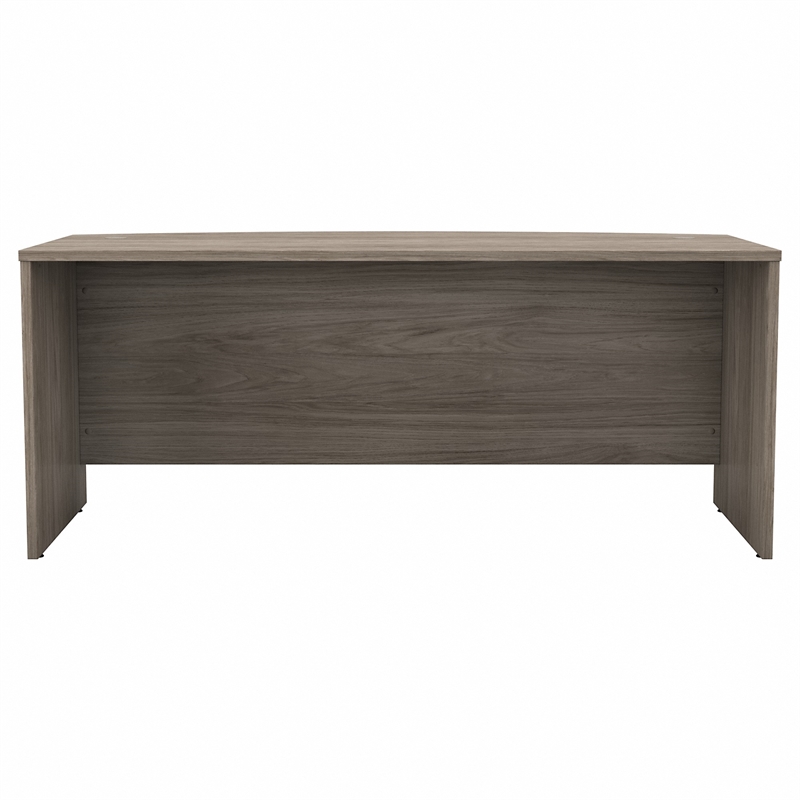 Studio C 72W x 36D Bow Front Desk in Modern Hickory - Engineered Wood