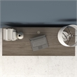 Studio C 60W x 24D Credenza Desk in Modern Hickory - Engineered Wood