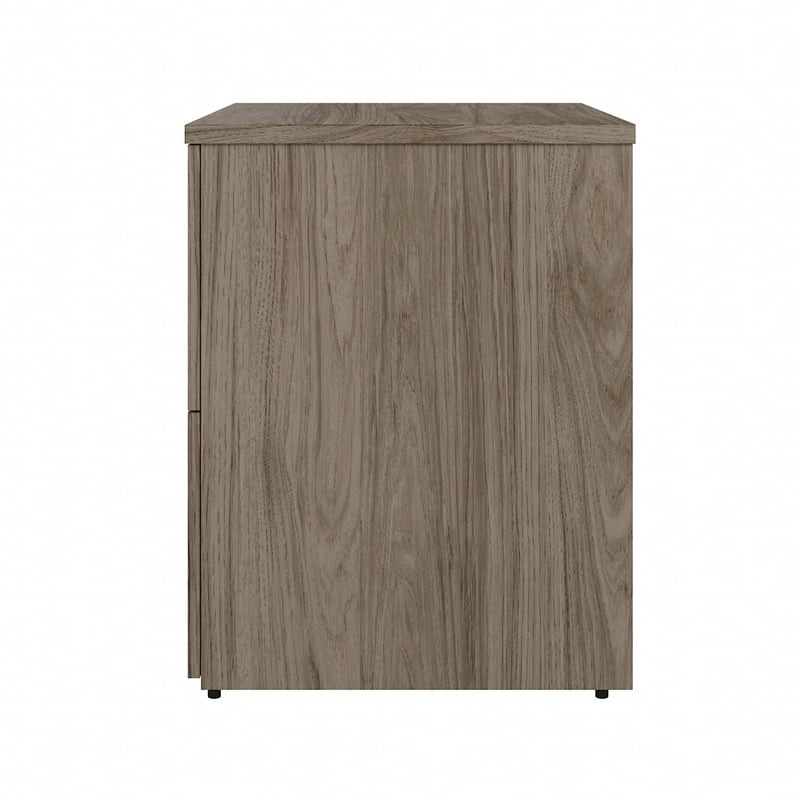 studio c 2 drawer lateral file cabinet in modern hickory - engineered wood