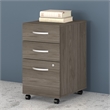 Studio C 3 Drawer Mobile File Cabinet in Modern Hickory - Engineered Wood