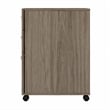 Studio C 3 Drawer Mobile File Cabinet in Modern Hickory - Engineered Wood
