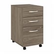 Studio C 3 Drawer Mobile File Cabinet in Modern Hickory - Engineered Wood