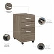 Studio C 60W L Shaped Desk with Drawers in Modern Hickory - Engineered Wood