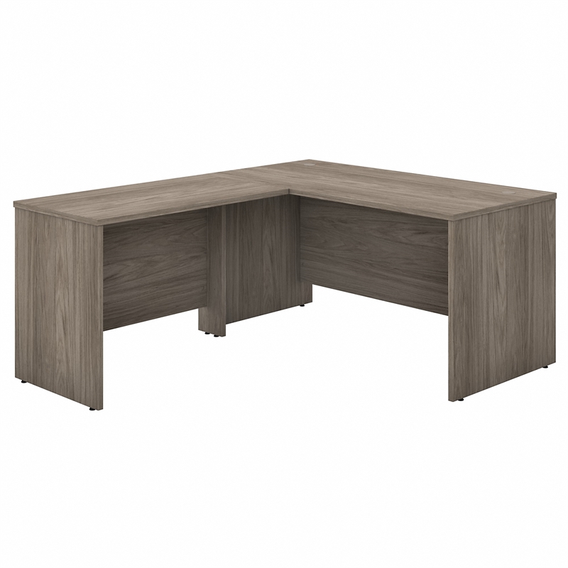 Studio C 60W x 30D L Shaped Desk in Modern Hickory - Engineered Wood
