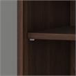Hybrid Tall 5 Shelf Bookcase in Black Walnut - Engineered Wood