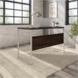 Hybrid 48W x 24D Computer Table Desk in Black Walnut - Engineered Wood