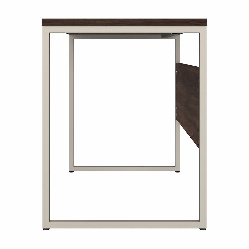 Hybrid 48W x 24D Computer Table Desk in Black Walnut - Engineered Wood
