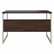 Hybrid 48W x 24D Computer Table Desk in Black Walnut - Engineered Wood