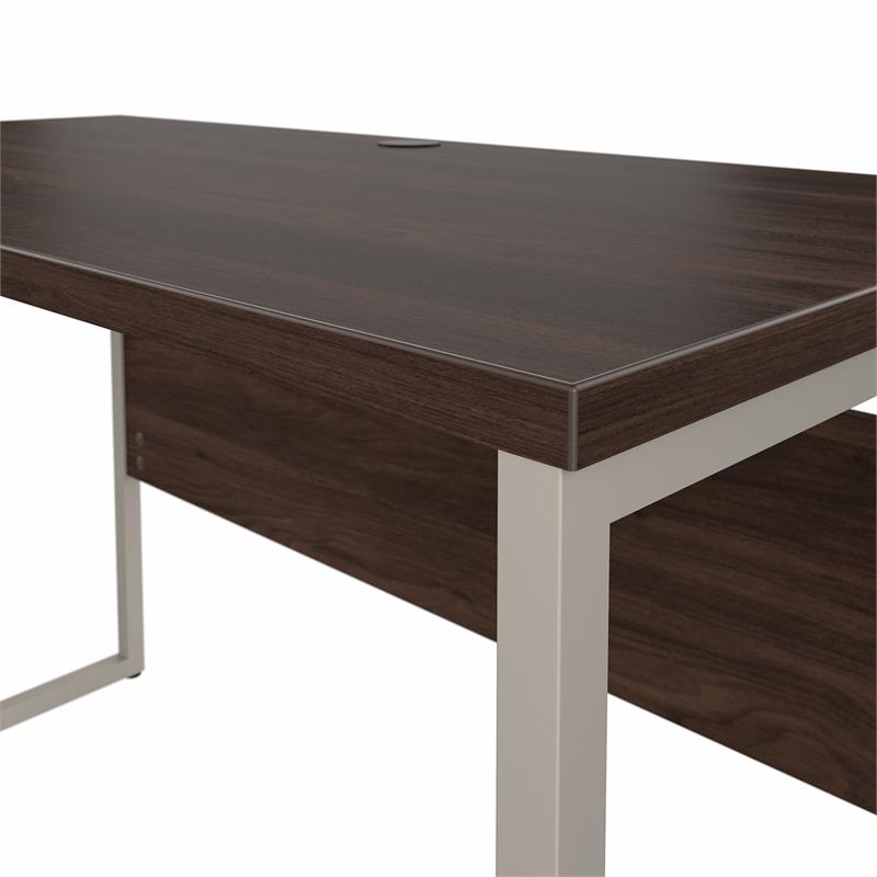 Hybrid 48W x 24D Computer Table Desk in Black Walnut - Engineered Wood
