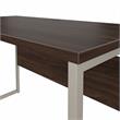 Hybrid 48W x 24D Computer Table Desk in Black Walnut - Engineered Wood