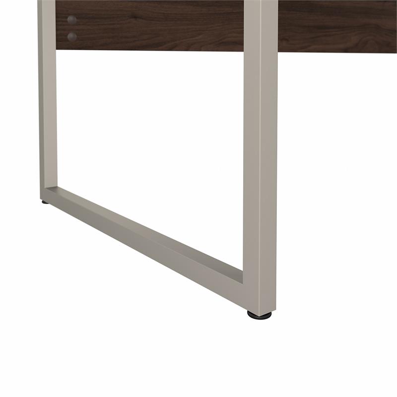 Hybrid 48W x 24D Computer Table Desk in Black Walnut - Engineered Wood