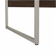 Hybrid 48W x 24D Computer Table Desk in Black Walnut - Engineered Wood