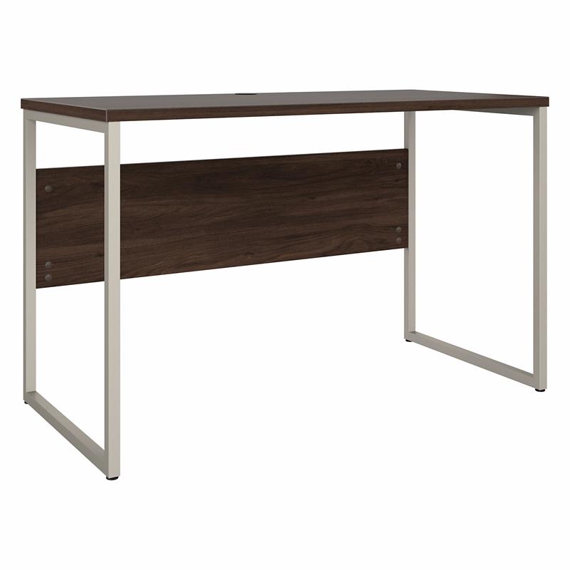Hybrid 48W x 24D Computer Table Desk in Black Walnut - Engineered Wood