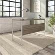 Hybrid 48W x 24D Computer Table Desk in Modern Hickory - Engineered Wood