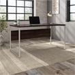 Hybrid 60W x 30D Computer Table Desk in Black Walnut - Engineered Wood