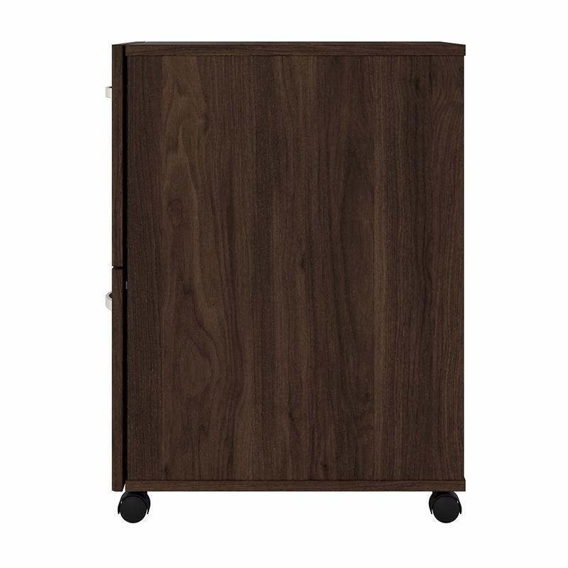 Hybrid 2 Drawer Mobile File Cabinet in Black Walnut - Engineered Wood
