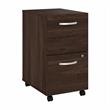 Hybrid 2 Drawer Mobile File Cabinet in Black Walnut - Engineered Wood