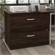 Hybrid 2 Drawer Lateral File Cabinet in Black Walnut - Engineered Wood