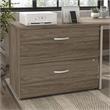 Hybrid 2 Drawer Lateral File Cabinet in Modern Hickory - Engineered Wood