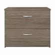 Hybrid 2 Drawer Lateral File Cabinet in Modern Hickory - Engineered Wood