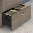Hybrid 2 Drawer Lateral File Cabinet in Modern Hickory - Engineered Wood
