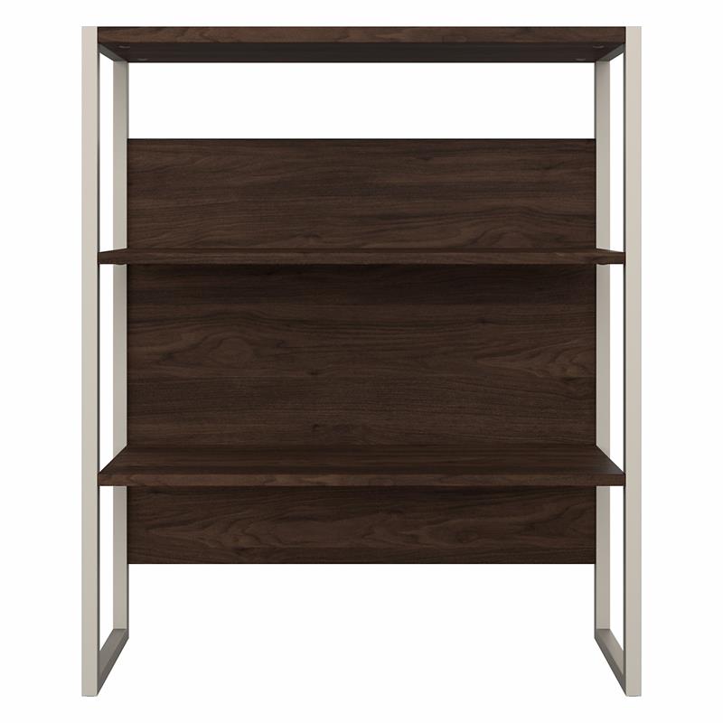 Hybrid 36W Bookcase Hutch in Black Walnut - Engineered Wood