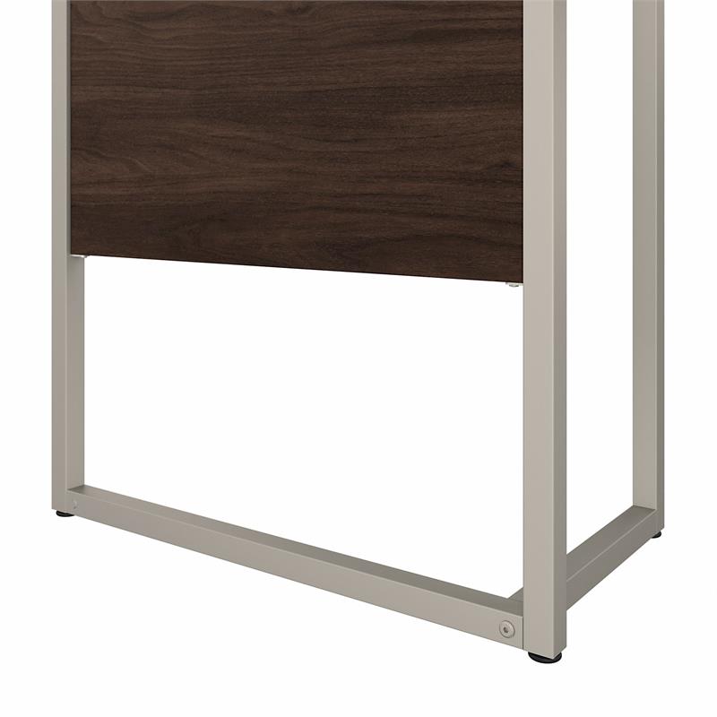 Hybrid 42W x 24D Desk Return/Bridge in Black Walnut - Engineered Wood