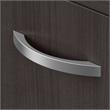 Studio C Low Storage Cabinet with Doors in Storm Gray - Engineered Wood