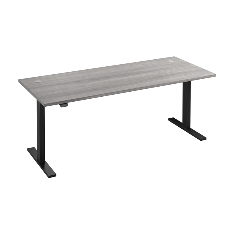Move 60 Series 72W Adjustable Standing Desk in Platinum Gray - Engineered Wood