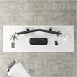 Studio A 72W Computer Desk in White - Engineered Wood