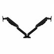 Bush Business Furniture Adjustable Dual Monitor Arm with USB in Black - Steel
