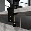 Bush Business Furniture Adjustable Dual Monitor Arm with USB in Black - Steel