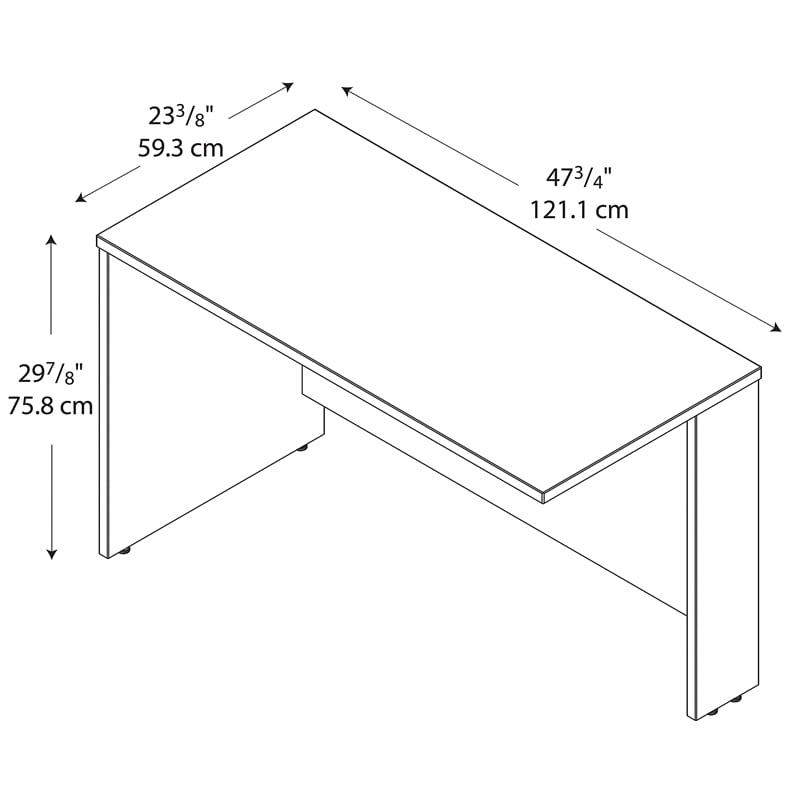 Series C 48W Return Bridge in Hansen Cherry - Engineered Wood