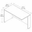 Series C 48W Return Bridge in Hansen Cherry - Engineered Wood