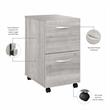Hybrid 2 Drawer Mobile File Cabinet in Platinum Gray - Engineered Wood