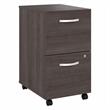 Hybrid 2 Drawer Mobile File Cabinet in Storm Gray - Engineered Wood