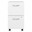 Hybrid 2 Drawer Mobile File Cabinet in White - Engineered Wood
