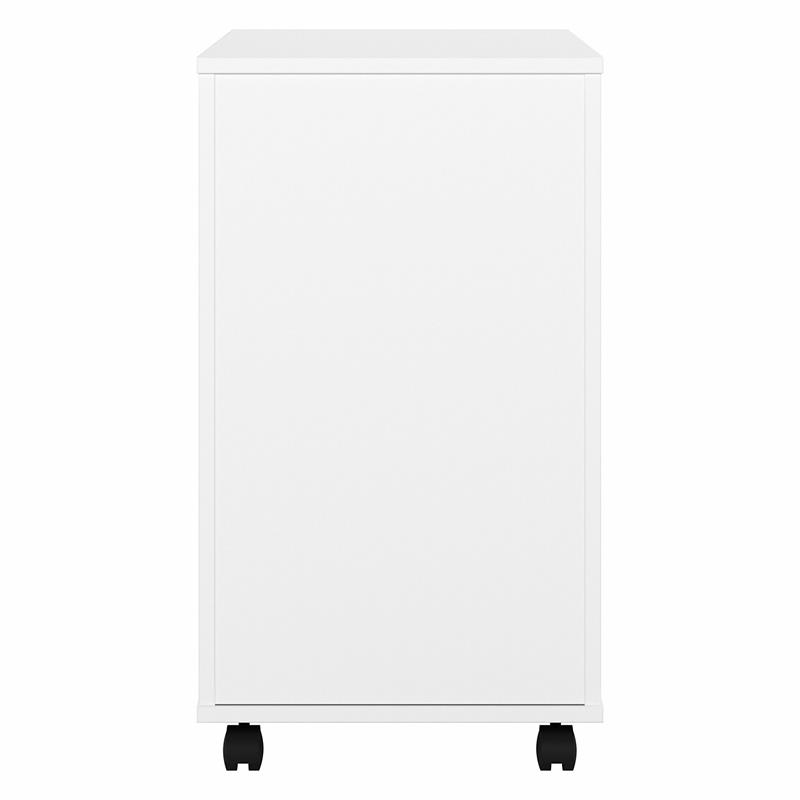 Hybrid 2 Drawer Mobile File Cabinet in White - Engineered Wood