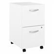 Hybrid 2 Drawer Mobile File Cabinet in White - Engineered Wood