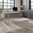 Hybrid 60W x 30D Computer Table Desk in Platinum Gray - Engineered Wood