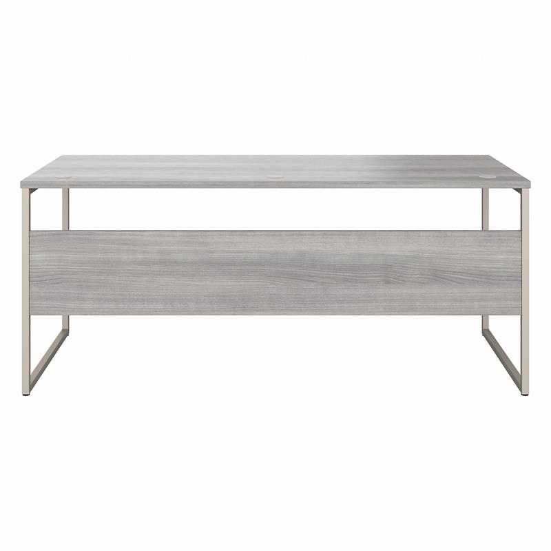 Hybrid 72W x 30D Computer Table Desk in Platinum Gray - Engineered Wood