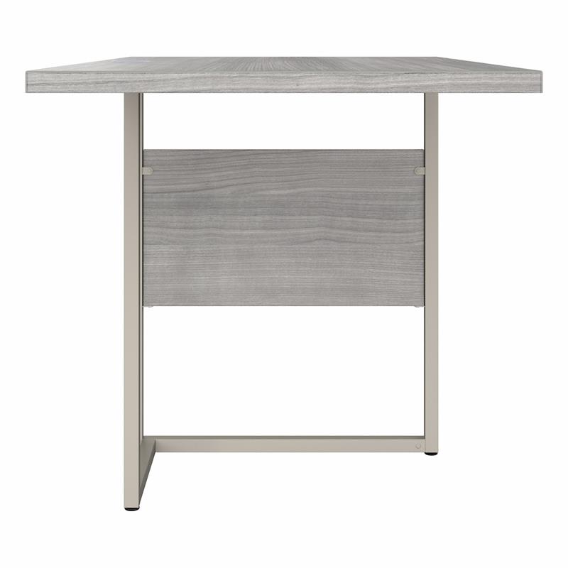 Hybrid 42W x 24D Desk Return/Bridge in Platinum Gray - Engineered Wood
