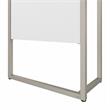 Hybrid 42W x 24D Desk Return/Bridge in White - Engineered Wood