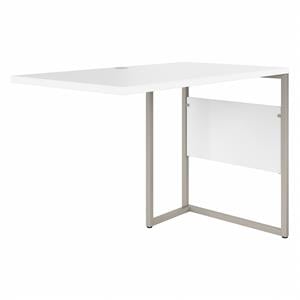 Hybrid 42W x 24D Desk Return/Bridge in White - Engineered Wood