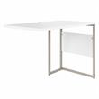 Hybrid 42W x 24D Desk Return/Bridge in White - Engineered Wood