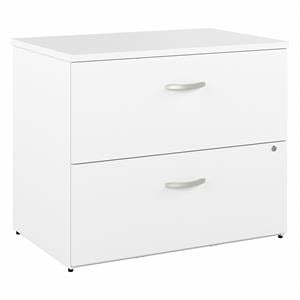 Hybrid 2 Drawer Lateral File Cabinet in White - Engineered Wood