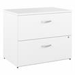 Hybrid 2 Drawer Lateral File Cabinet in White - Engineered Wood