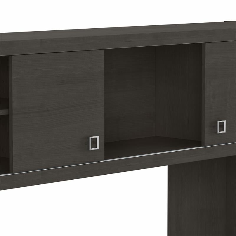 Echo 60W Hutch in Charcoal Maple - Engineered Wood