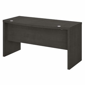 Echo 60W Bow Front Desk in Charcoal Maple - Engineered Wood
