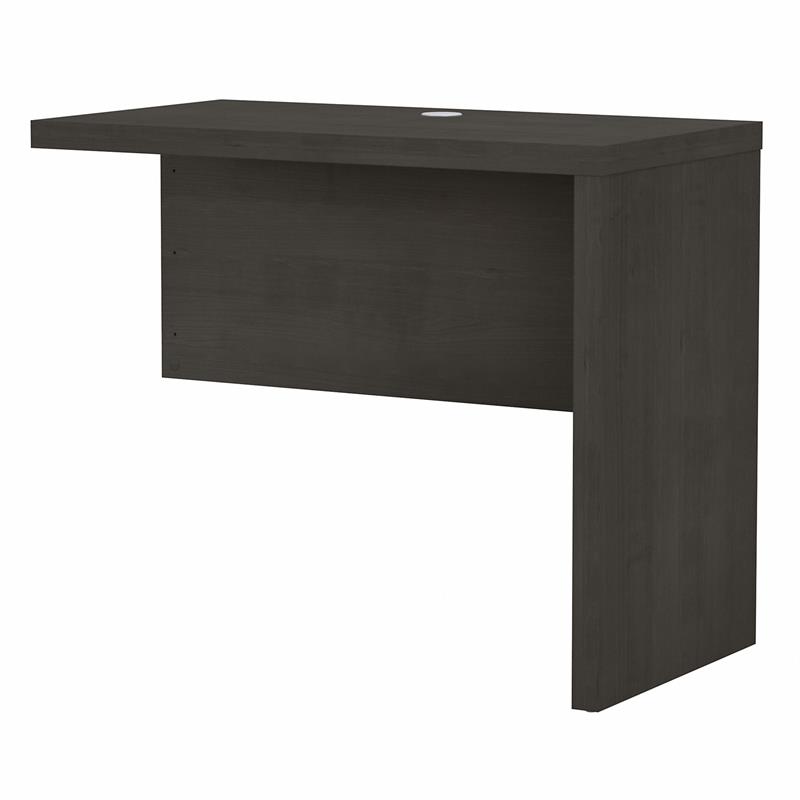 Echo 36W Desk Return in Charcoal Maple - Engineered Wood